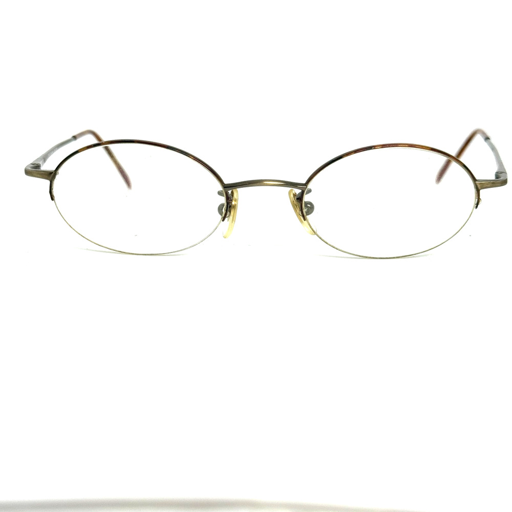 Calvin Klein 343 556 Brown Half Rim Eyeglasses‎ Frames 140 Italy Designer H18959